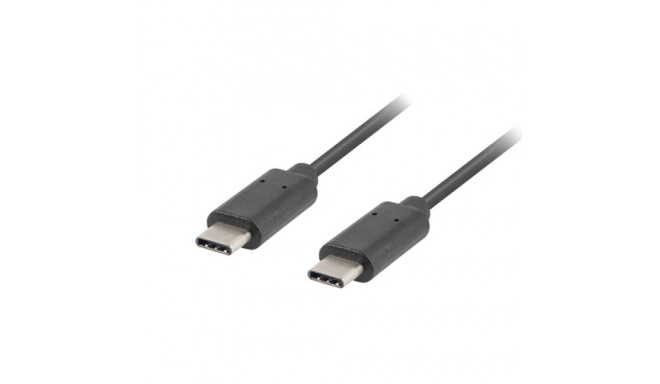 Lanberg kaabel USB-C M/M 2.0 1m, must