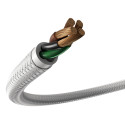 USB MICRO(M)->USB-A(M) 2.0 CABLE 1M SILVER LED NATEC PRATI