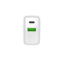 USB CHARGER NATEC RIBERA 1X USB-A + 1X USB-C 20W WHITE