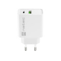 USB CHARGER NATEC RIBERA 1X USB-A + 1X USB-C 20W WHITE