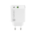 USB CHARGER NATEC RIBERA 1X USB-A + 1X USB-C 20W WHITE