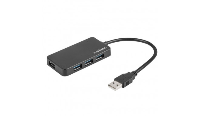 USB 3.0 HUB NATEC MOTH 4-PORT BLACK
