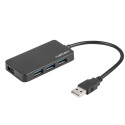USB 3.0 HUB NATEC MOTH 4-PORT BLACK
