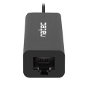 Natec USB 2.0 hub Dragonfly  3-port + RJ45