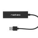 Natec USB 2.0 hub Dragonfly  3-port + RJ45