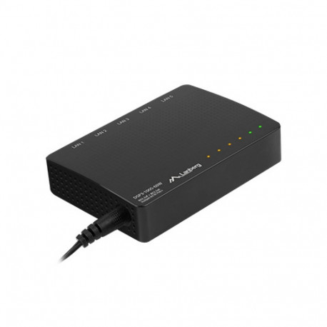 SWITCH LANBERG DSP3-1005-60W 5X 1GB POE+ (4 PORT POE 30W/PORT MAX 60W) UNMANAGED DESKTOP