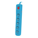 SURGE PROTECTOR NATEC BERCY 400 1.5M 5X FRENCH OUTLETS BLUE