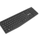 SET 2IN1 NATEC SQUID BLACK KEYBOARD + MOUSE CZ/SK LAYOUT WIRELESS