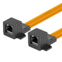 RJ45 INLINE COUPLER SLIM WINDOW CABLE 23CM LANBERG