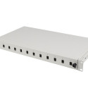 RACKMOUNT 19" 1U FIBER PATCH PANEL LANBERG 12XSC SIMPLEX / 12XLC DUPLEX GREY + ACCESSORIES