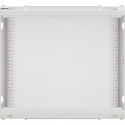 RACK CABINET 19" WALL-MOUNT 9U/600X600 FOR SELF-ASSEMBLY WITH METAL DOOR GREY LANBERG (FLAT PACK)