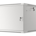 RACK CABINET 19" WALL-MOUNT 9U/600X600 FOR SELF-ASSEMBLY WITH METAL DOOR GREY LANBERG (FLAT PACK)