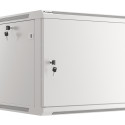 RACK CABINET 19" WALL-MOUNT 9U/600X600 FOR SELF-ASSEMBLY WITH METAL DOOR GREY LANBERG (FLAT PACK)