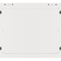 RACK CABINET 19" WALL-MOUNT 9U/600X600 FOR SELF-ASSEMBLY WITH METAL DOOR GREY LANBERG (FLAT PACK)