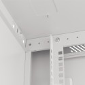 RACK CABINET 19" WALL-MOUNT 9U/600X600 FOR SELF-ASSEMBLY WITH METAL DOOR GREY LANBERG (FLAT PACK)