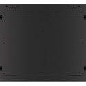 RACK CABINET 19" WALL-MOUNT 9U/600X600 FOR SELF-ASSEMBLY WITH METAL DOOR BLACK LANBERG (FLAT PACK)