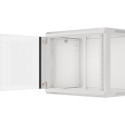 RACK CABINET 19" WALL-MOUNT 9U/600X450 (FLAT PACK) WITH GLASS DOOR GREY LANBERG V2
