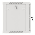 RACK CABINET 19" WALL-MOUNT 9U/600X450 (FLAT PACK) WITH GLASS DOOR GREY LANBERG V2