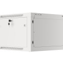 RACK CABINET 19" WALL-MOUNT 6U/600X600 FOR SELF-ASSEMBLY WITH METAL DOOR GREY LANBERG (FLAT PACK)