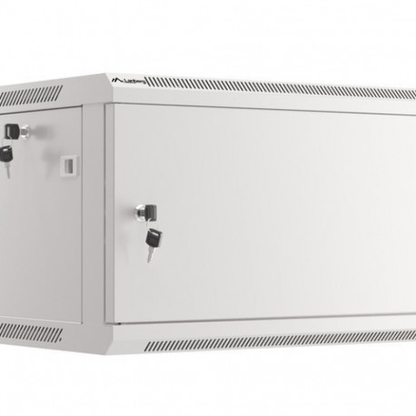 Lanberg 19" seinakapp 6U/600x450 (lamppakendis), metalluksega, hall