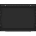RACK CABINET 19" WALL-MOUNT 6U/600X600 FOR SELF-ASSEMBLY WITH METAL DOOR BLACK LANBERG (FLAT PACK)