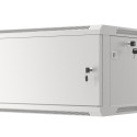 RACK CABINET 19" WALL-MOUNT 6U/600X450 FOR SELF-ASSEMBLY WITH METAL DOOR GREY LANBERG (FLAT PACK)