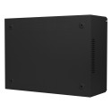 RACK CABINET 19" WALL-MOUNT 4U+3U/540X200 LOW-PROFILE BLACK LANBERG (ASSEMBLED)