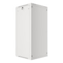 RACK CABINET 19" WALL-MOUNT 27U/600X600 (FLAT PACK) WITH GLASS DOOR GREY LANBERG V2