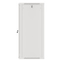 RACK CABINET 19" WALL-MOUNT 27U/600X600 (FLAT PACK) WITH GLASS DOOR GREY LANBERG V2