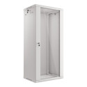 RACK CABINET 19" WALL-MOUNT 27U/600X450 (FLAT PACK) GREY LANBERG V2