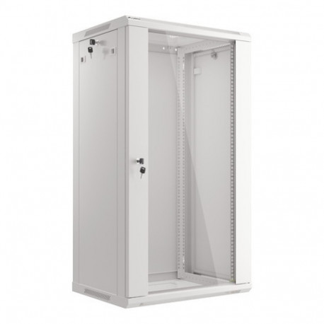 RACK CABINET 19" WALL-MOUNT 22U/600X450 (FLAT PACK) GREY LANBERG V2