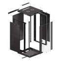RACK CABINET 19" WALL-MOUNT 22U/600X600 (FLAT PACK) BLACK LANBERG V2