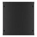 RACK CABINET 19" WALL-MOUNT 12U/600X600 (FLAT PACK) WITH GLASS DOOR BLACK LANBERG V2