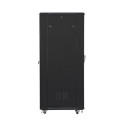 RACK CABINET 19" FREE-STANDING 47U/800X800 (FLAT PACK) BLACK LANBERG