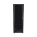 RACK CABINET 19" FREE-STANDING 47U/800X800 (FLAT PACK) BLACK LANBERG