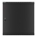 RACK CABINET 19" WALL-MOUNT 12U/600X450 FOR SELF-ASSEMBLY WITH METAL DOOR BLACK LANBERG (FLAT PACK)