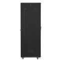 RACK CABINET 19" FREE-STANDING 47U/800X800 (FLAT PACK) BLACK LANBERG