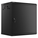 RACK CABINET 19" WALL-MOUNT 12U/600X450 FOR SELF-ASSEMBLY WITH METAL DOOR BLACK LANBERG (FLAT PACK)