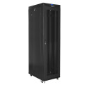 RACK CABINET 19" FREE-STANDING 47U/800X1000 (FLAT PACK) WITH MESH DOOR LCD BLACK LANBERG V2