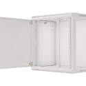 RACK CABINET 19" WALL-MOUNT 12U/600X450 FOR SELF-ASSEMBLY WITH METAL DOOR GREY LANBERG (FLAT PACK)