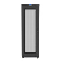 RACK CABINET 19" FREE-STANDING 47U/800X1000 (FLAT PACK) WITH MESH DOOR LCD BLACK LANBERG V2