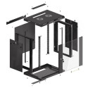 RACK CABINET 19" WALL-MOUNT 12U/600X450 (FLAT PACK) BLACK LANBERG V2