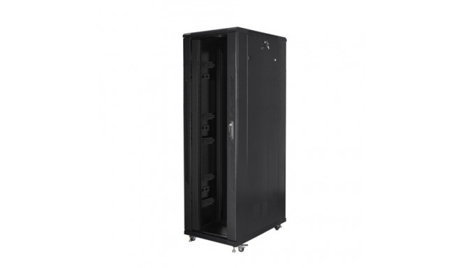 RACK CABINET 19" FREE-STANDING 42U/800X1200 (FLAT PACK) BLACK LANBERG