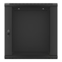 RACK CABINET 19" WALL-MOUNT 12U/600X450 (FLAT PACK) BLACK LANBERG V2