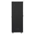 RACK CABINET 19" FREE-STANDING 37U/800X800 (FLAT PACK) BLACK LANBERG