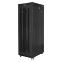 RACK CABINET 19" FREE-STANDING 37U/800X1000 LCD WITH MESH DOOR BLACK LANBERG (FLAT PACK) V2