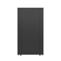 RACK CABINET 19" FREE-STANDING 37U/800X1000 (FLAT PACK) WITH GLASS DOOR LCD BLACK LANBER