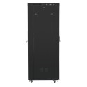 RACK CABINET 19" FREE-STANDING 37U/800X1000 LCD WITH MESH DOOR BLACK LANBERG (FLAT PACK) V2