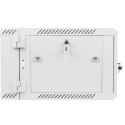 RACK CABINET 19" DOUBLE-SECTION WALL-MOUNT 6U/600X600 (FLAT PACK) GREY LANBERG