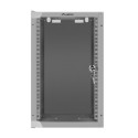 RACK CABINET 10" WALL-MOUNT 9U/280X310 (FLAT PACK) WITH GLASS DOOR GREY LANBERG